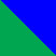 Зеленый с синим
