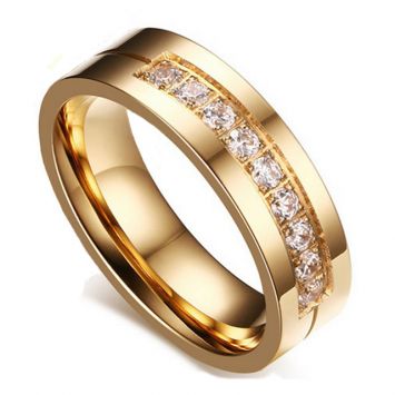 Женское кольцо - Каменная полоса