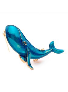 Брошка - Синий кит