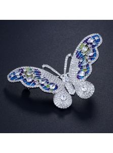 Элитная брошь - Красочная бабочка