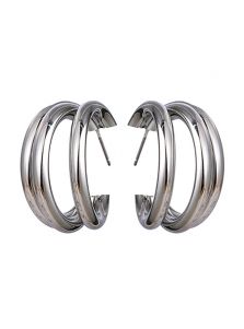 Серьги - Трехслойное кольцо
