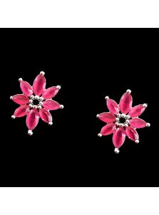 Женские серьги - Блестящий цветок