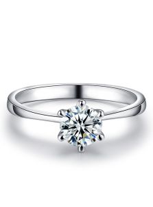 Женское кольцо - Алмаз в огранке