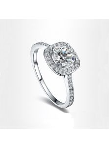 Женское кольцо - Квадратный камень