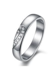 Женское кольцо - Силуэт сердца